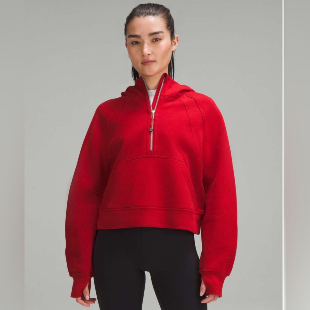 Lululemon Scuba Oversized Half-Zip Hoodie
College Crimson size xs/s